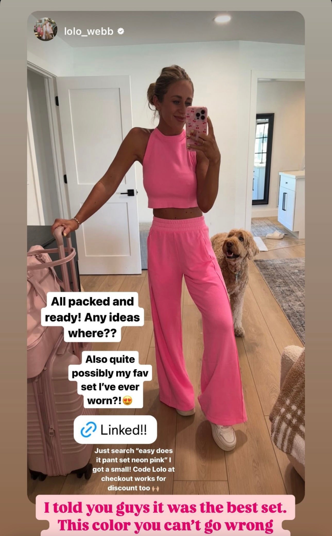 Lolo set- Neon pink (preorder)