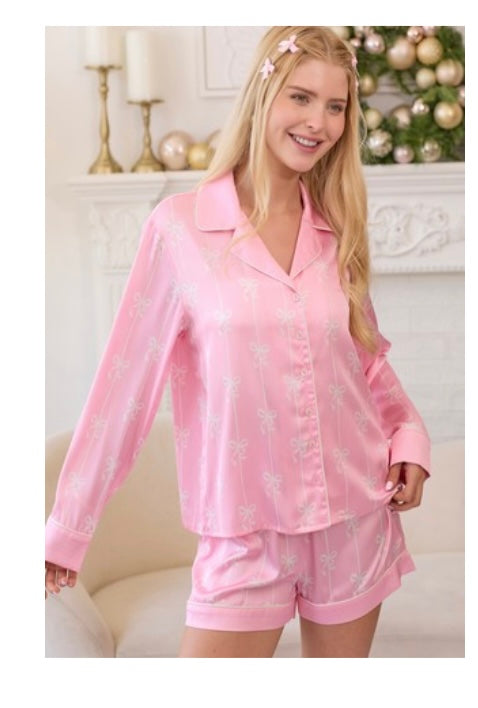 Pink bow Jammie’s