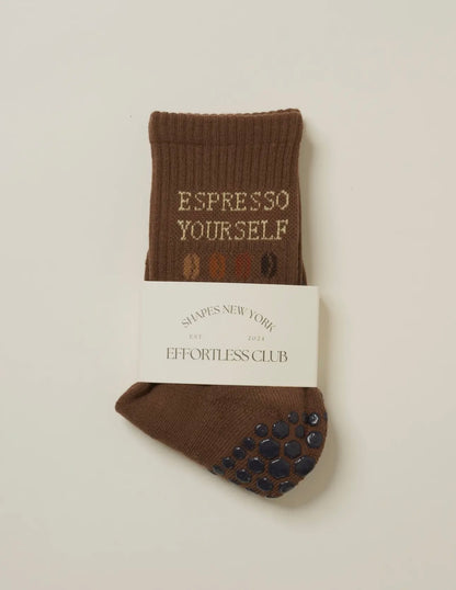Espresso yourself Pilate socks ☕️