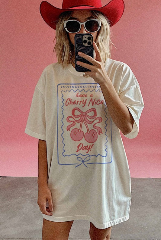 Have a 🍒 nice day tee