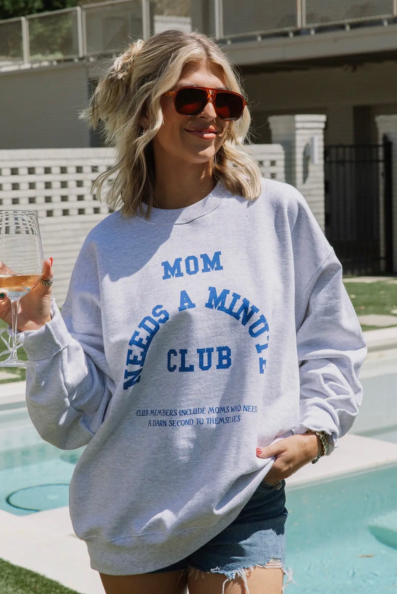 Mom needs a minute sweatshirt