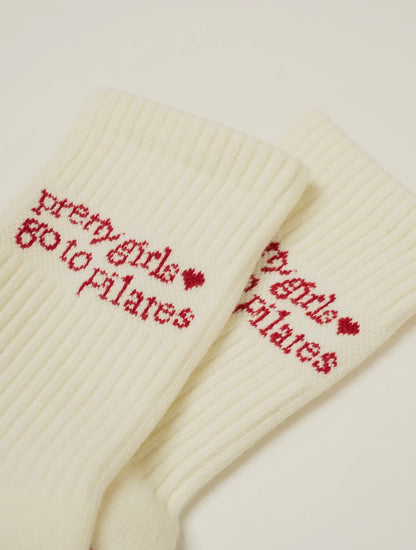 Pretty girls go to Pilates socks
